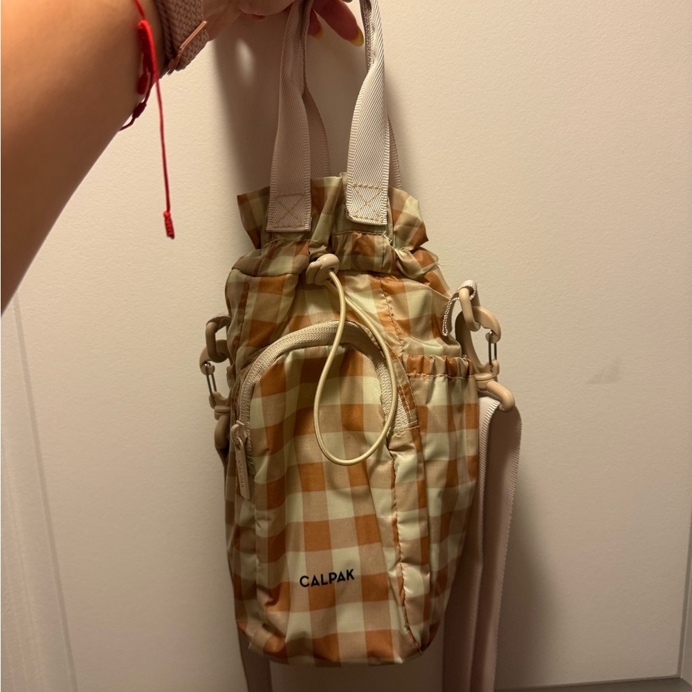 Calpak Gingham Water bottle holder